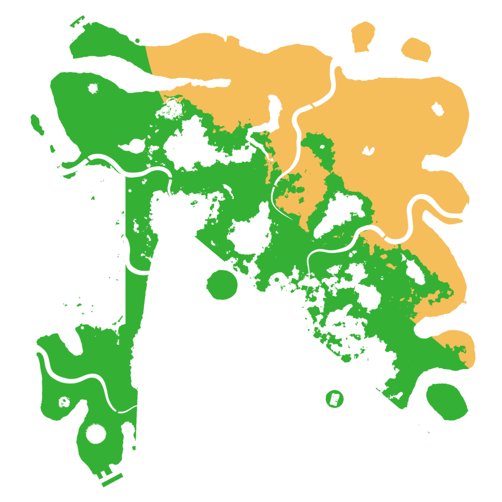 Biome Rust Map: Procedural Map, Size: 4500, Seed: 1800424747