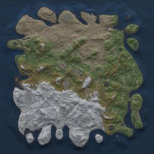 Thumbnail Rust Map: Procedural Map, Size: 4500, Seed: 26204095, 19 Monuments