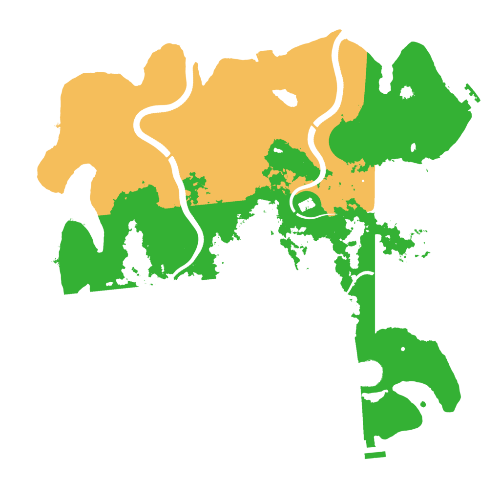 Biome Rust Map: Procedural Map, Size: 3500, Seed: 866192888