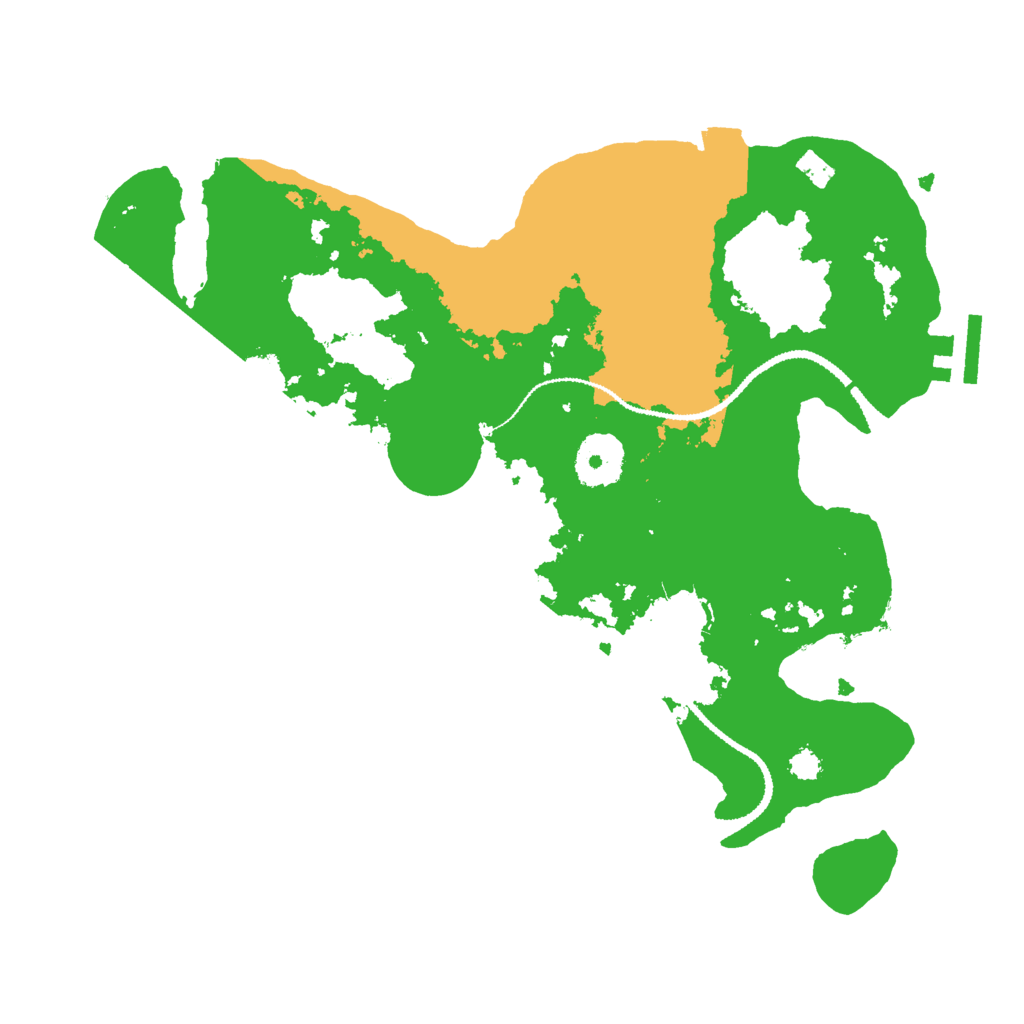 Biome Rust Map: Procedural Map, Size: 3000, Seed: 1067424102