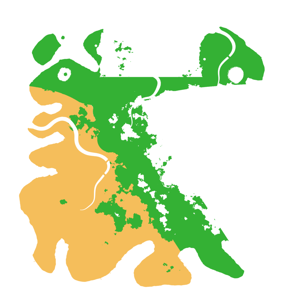 Biome Rust Map: Procedural Map, Size: 3500, Seed: 182920498