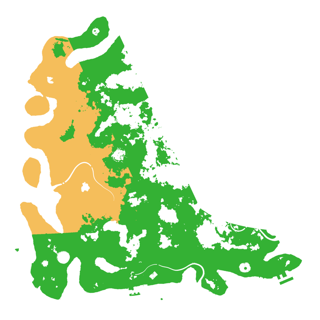 Biome Rust Map: Procedural Map, Size: 4500, Seed: 2057972120
