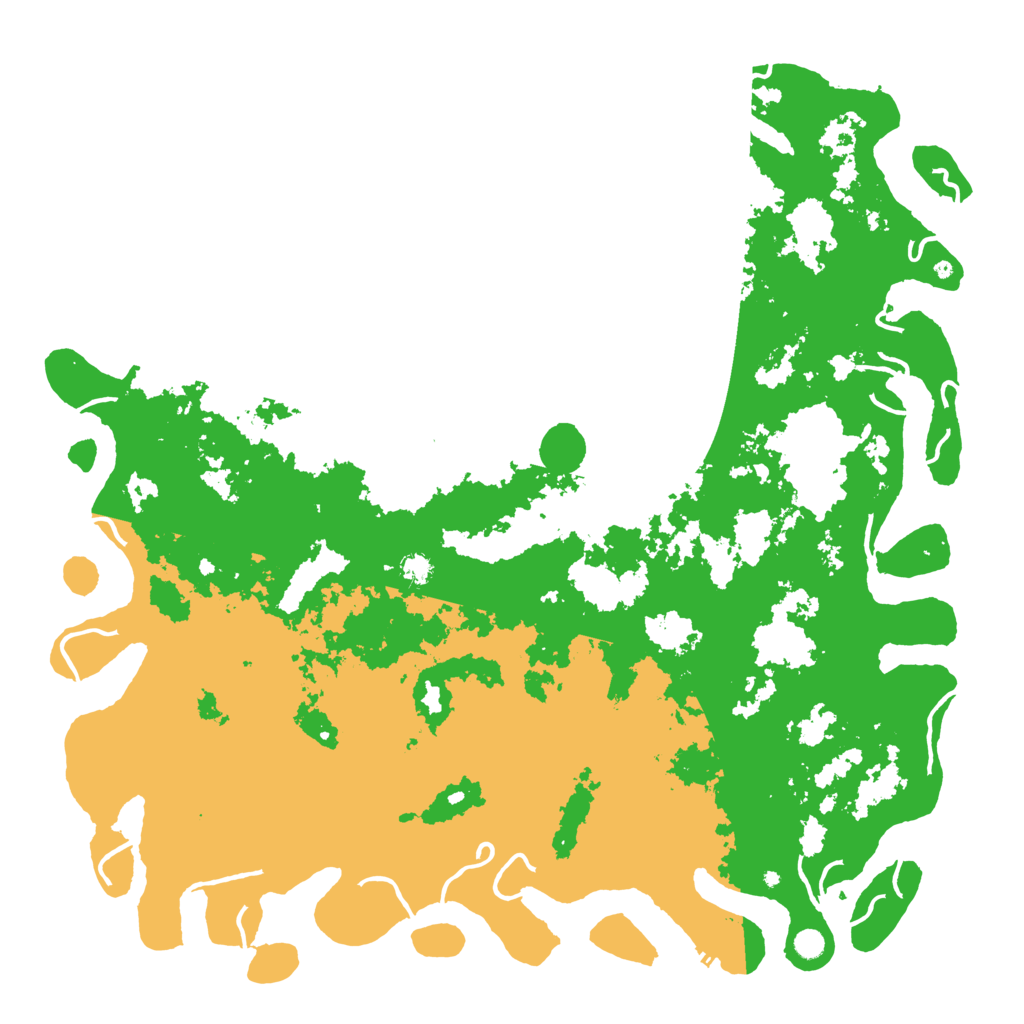 Biome Rust Map: Procedural Map, Size: 6000, Seed: 1301996