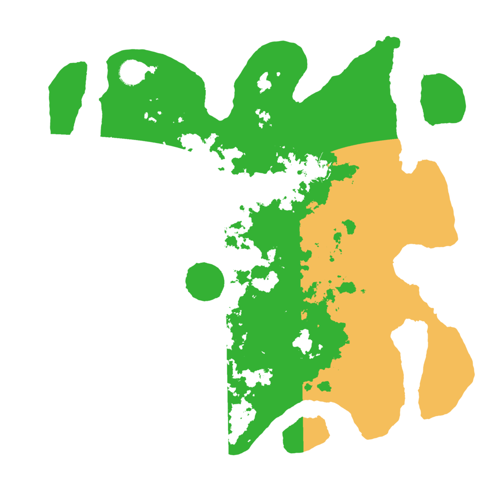 Biome Rust Map: Barren, Size: 3500, Seed: 1392030504