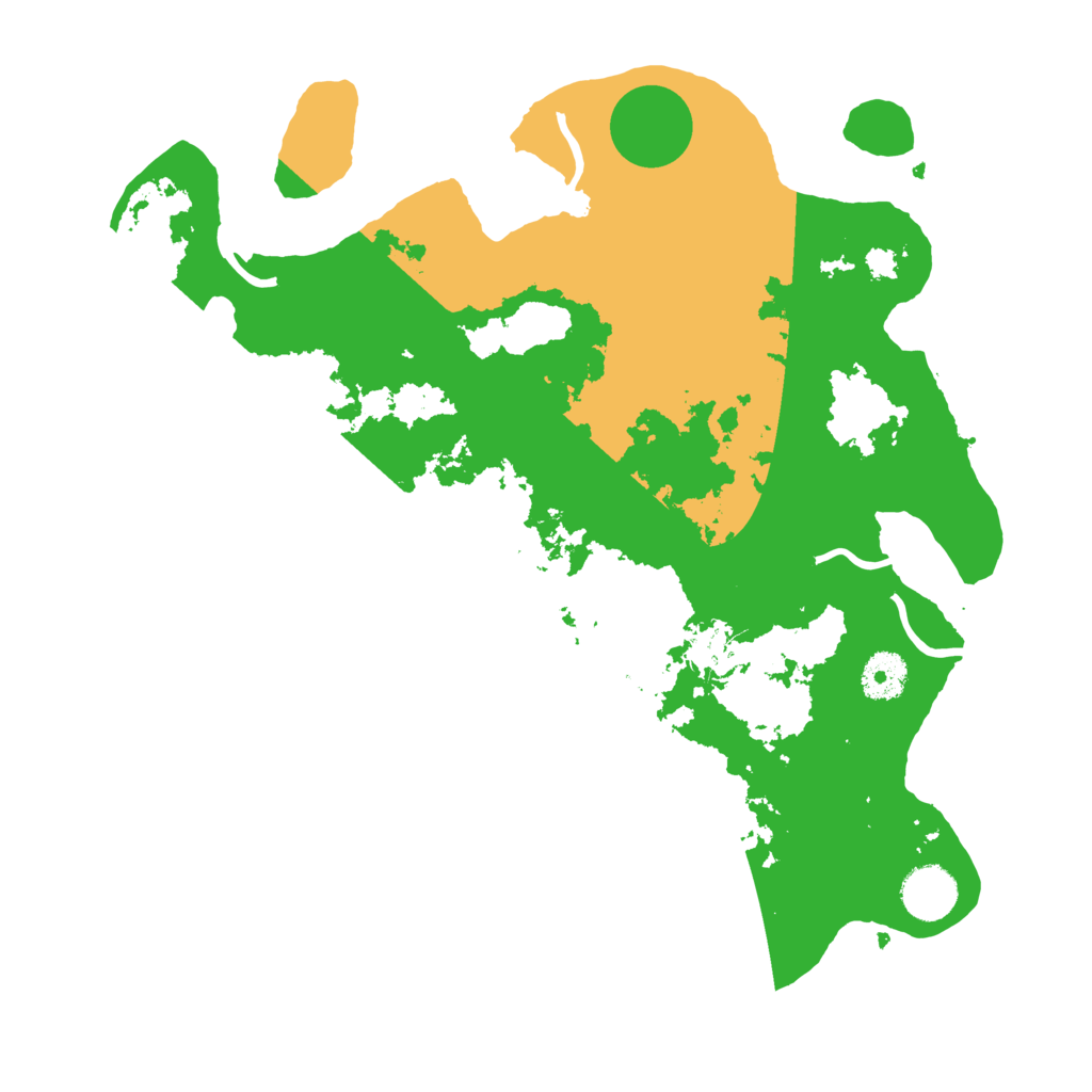 Biome Rust Map: Procedural Map, Size: 3500, Seed: 375486