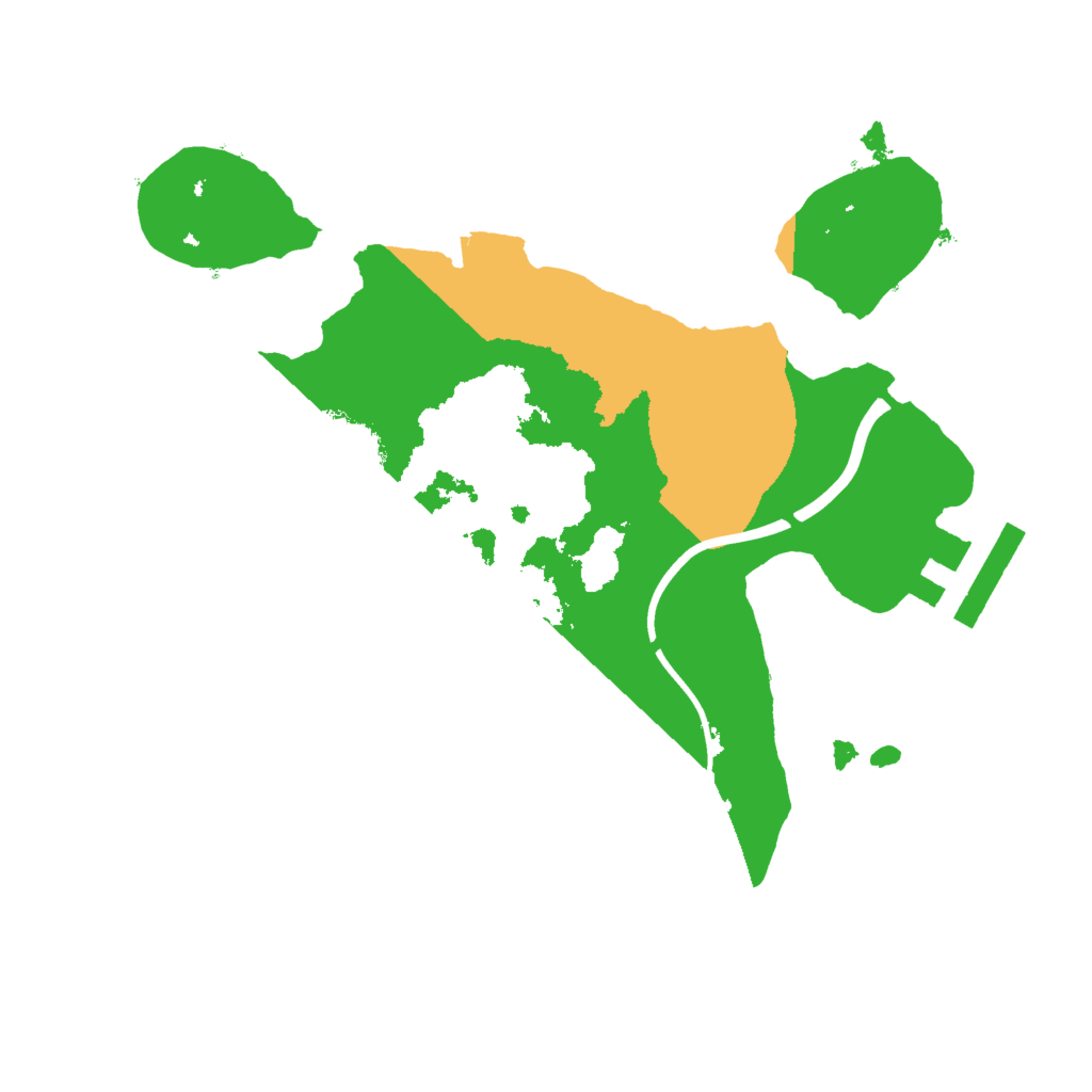 Biome Rust Map: Procedural Map, Size: 2000, Seed: 165