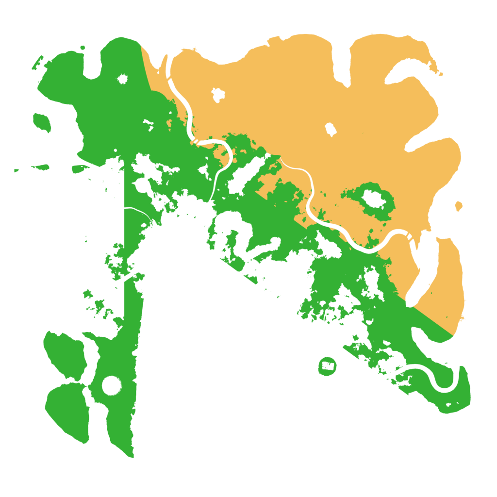 Biome Rust Map: Procedural Map, Size: 4500, Seed: 125475101