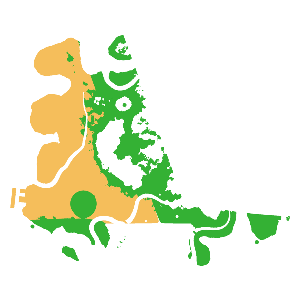 Biome Rust Map: Procedural Map, Size: 3000, Seed: 58284928
