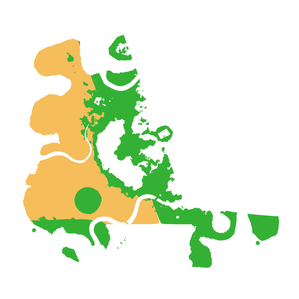 Biome Rust Map: Procedural Map, Size: 3000, Seed: 58284928