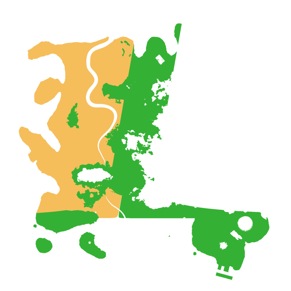 Biome Rust Map: Procedural Map, Size: 3500, Seed: 87389233