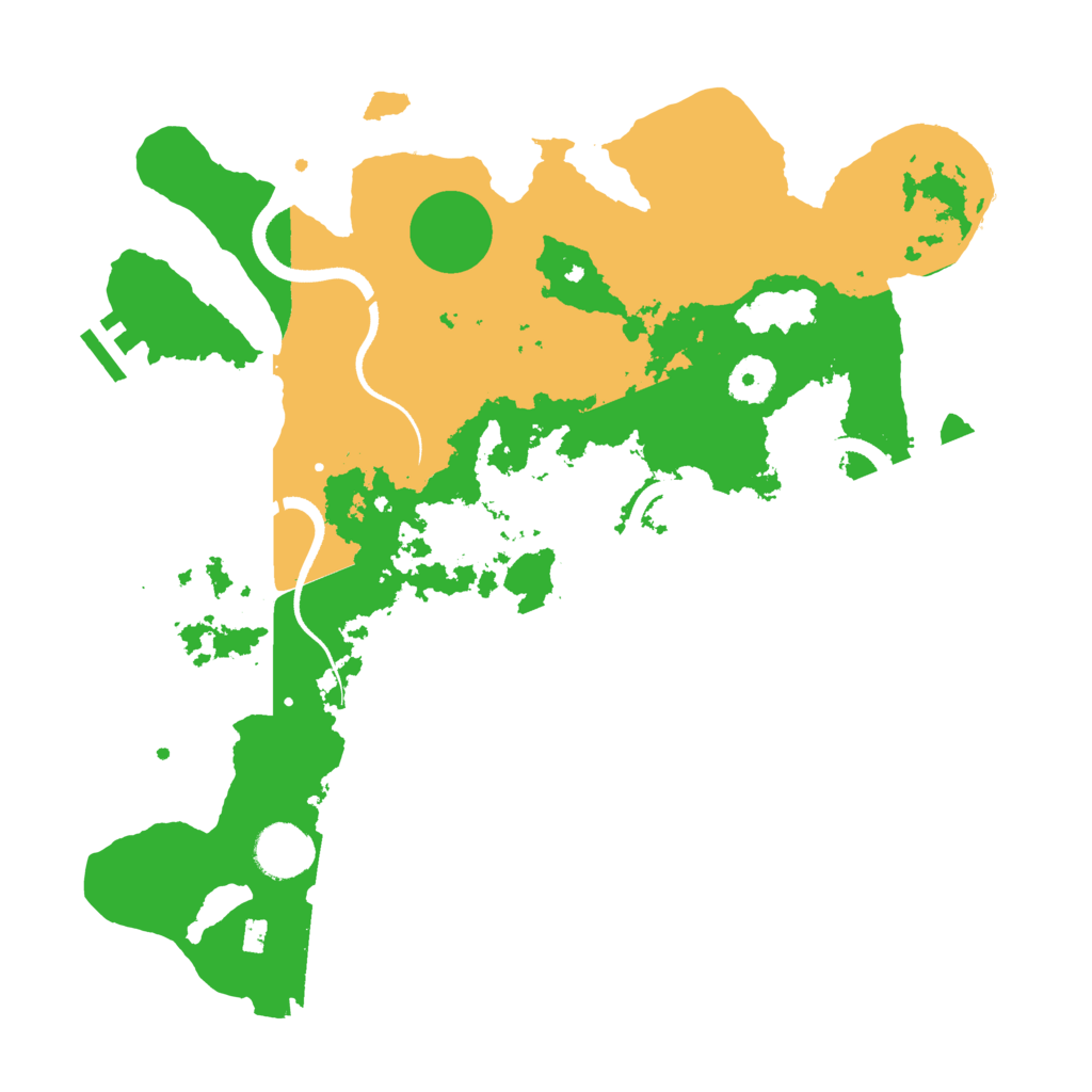 Biome Rust Map: Procedural Map, Size: 3500, Seed: 42082521