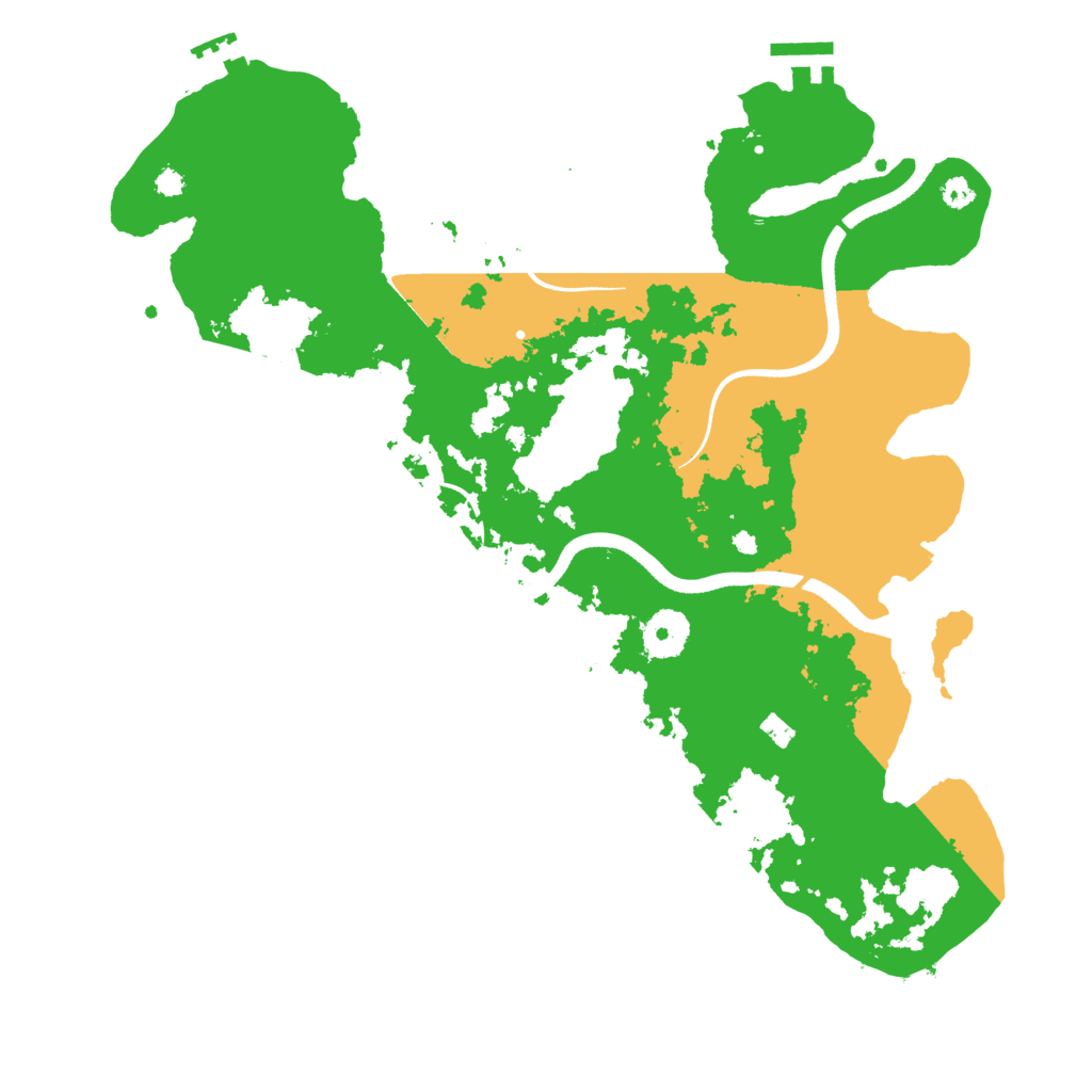 Biome Rust Map: Procedural Map, Size: 3500, Seed: 77862015