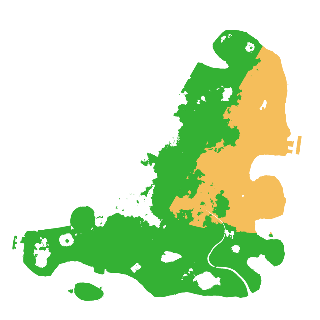 Biome Rust Map: Procedural Map, Size: 3500, Seed: 1078566519