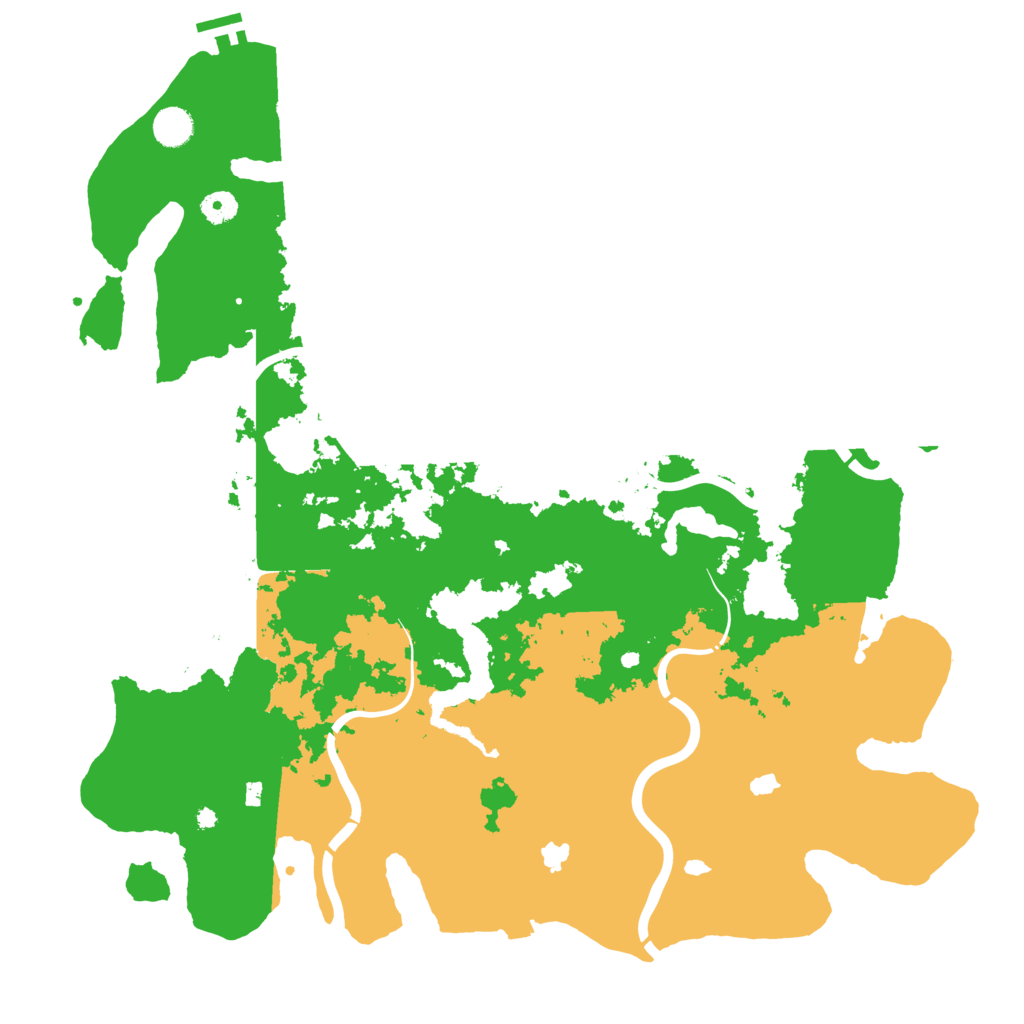 Biome Rust Map: Procedural Map, Size: 4500, Seed: 1617191785