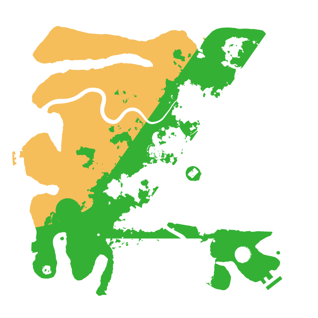 Biome Rust Map: Procedural Map, Size: 3500, Seed: 3592