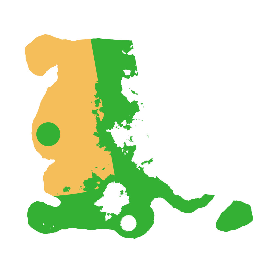 Biome Rust Map: Barren, Size: 3000, Seed: 42645