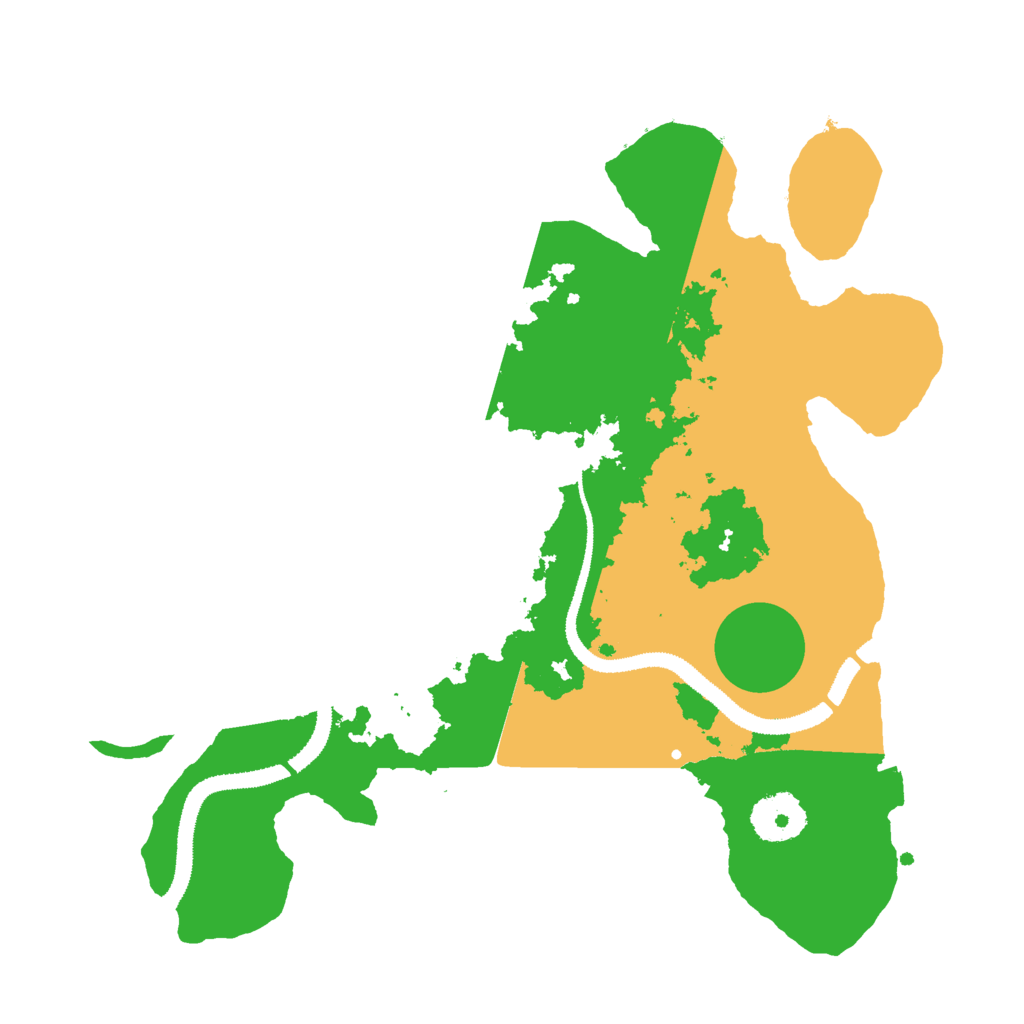 Biome Rust Map: Procedural Map, Size: 3000, Seed: 2538947