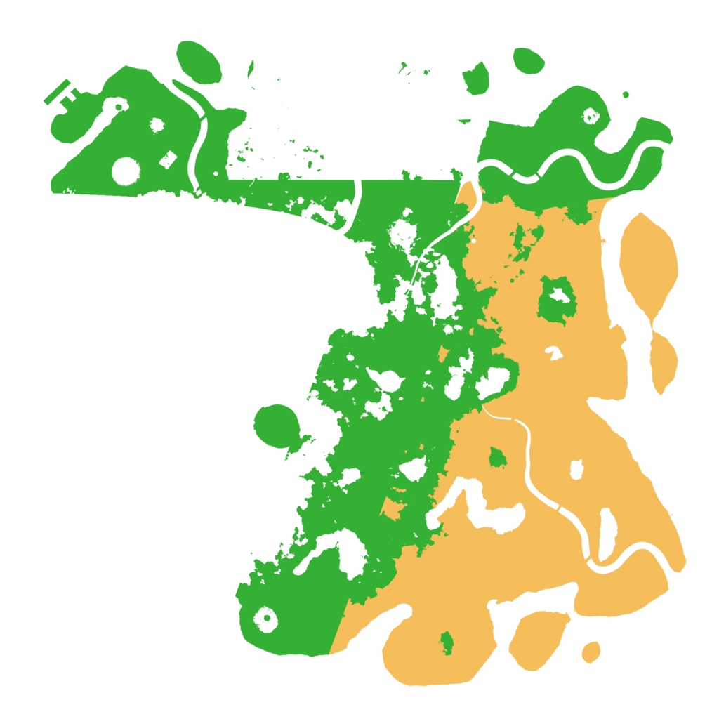 Biome Rust Map: Procedural Map, Size: 4500, Seed: 66301