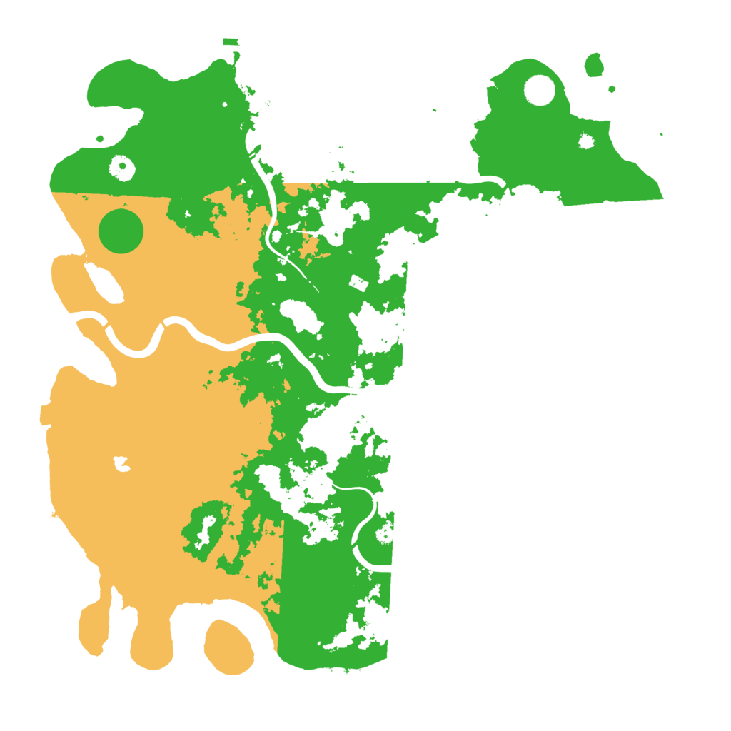 Biome Rust Map: Procedural Map, Size: 4300, Seed: 708497076