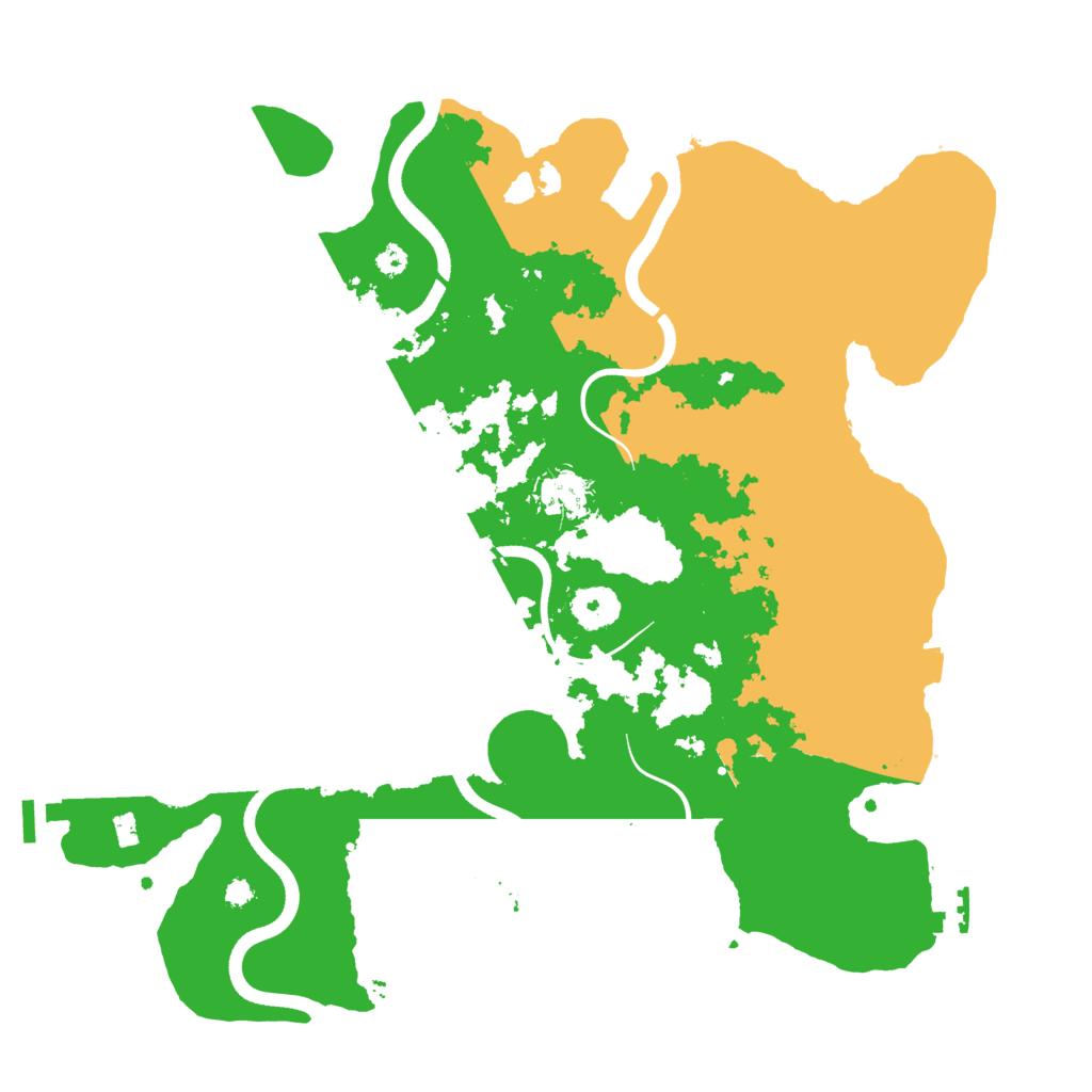 Biome Rust Map: Procedural Map, Size: 3600, Seed: 1436980604