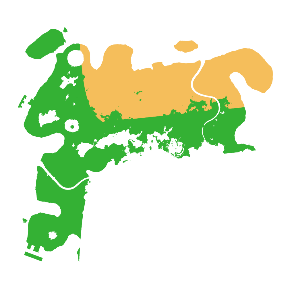 Biome Rust Map: Procedural Map, Size: 3200, Seed: 5212021