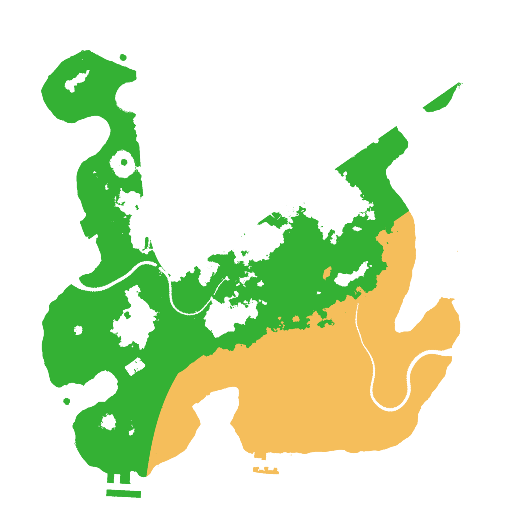 Biome Rust Map: Procedural Map, Size: 3000, Seed: 95535