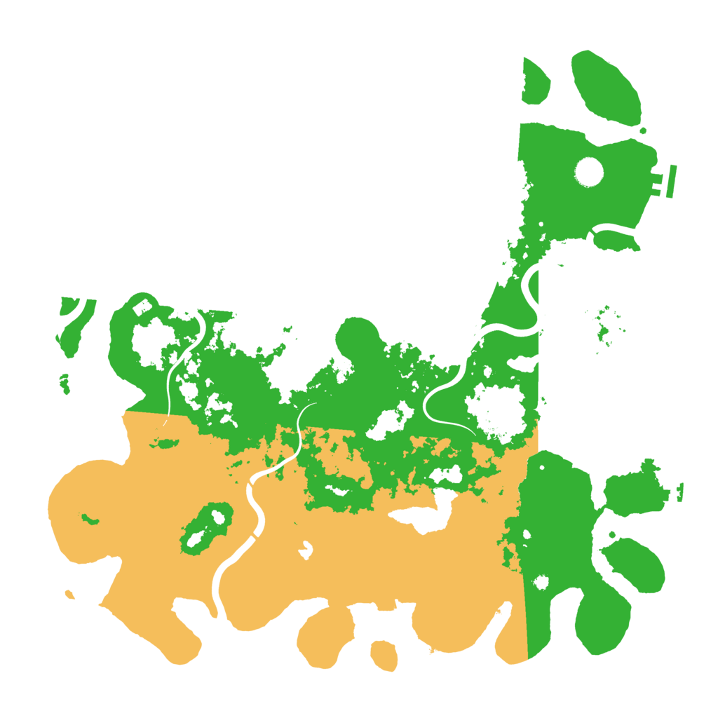 Biome Rust Map: Procedural Map, Size: 4400, Seed: 1234