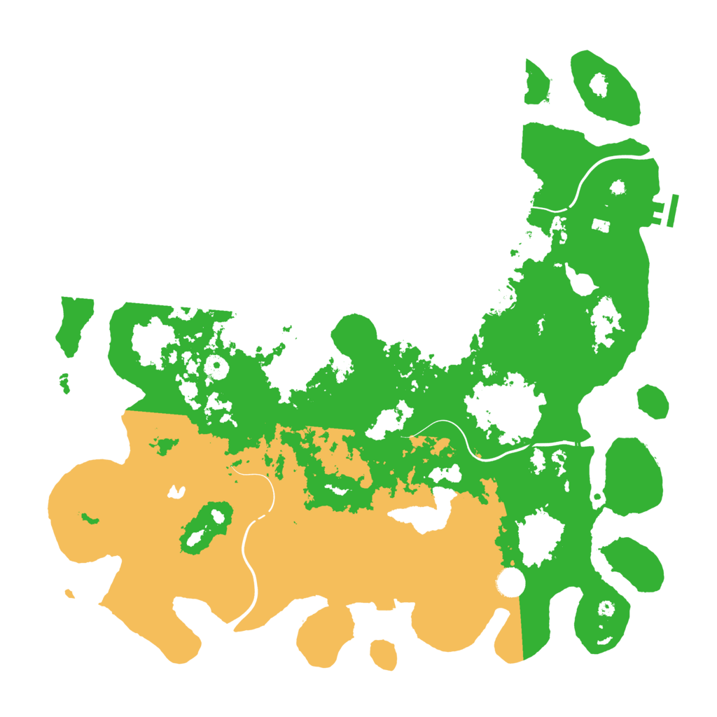 Biome Rust Map: Procedural Map, Size: 4400, Seed: 1234
