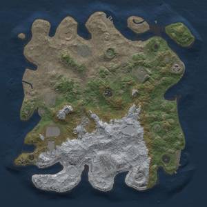 Thumbnail Rust Map: Procedural Map, Size: 3800, Seed: 102957, 18 Monuments