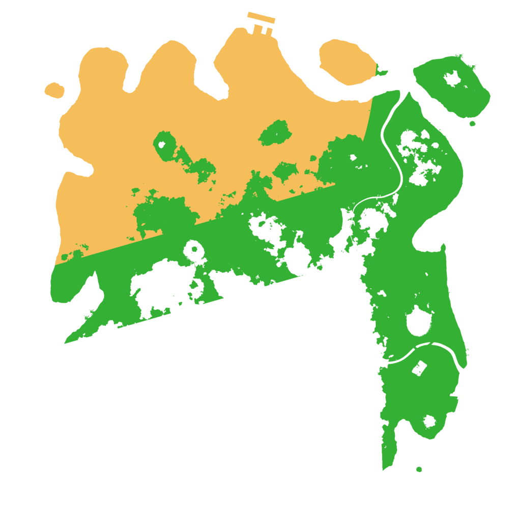 Biome Rust Map: Procedural Map, Size: 3800, Seed: 102957