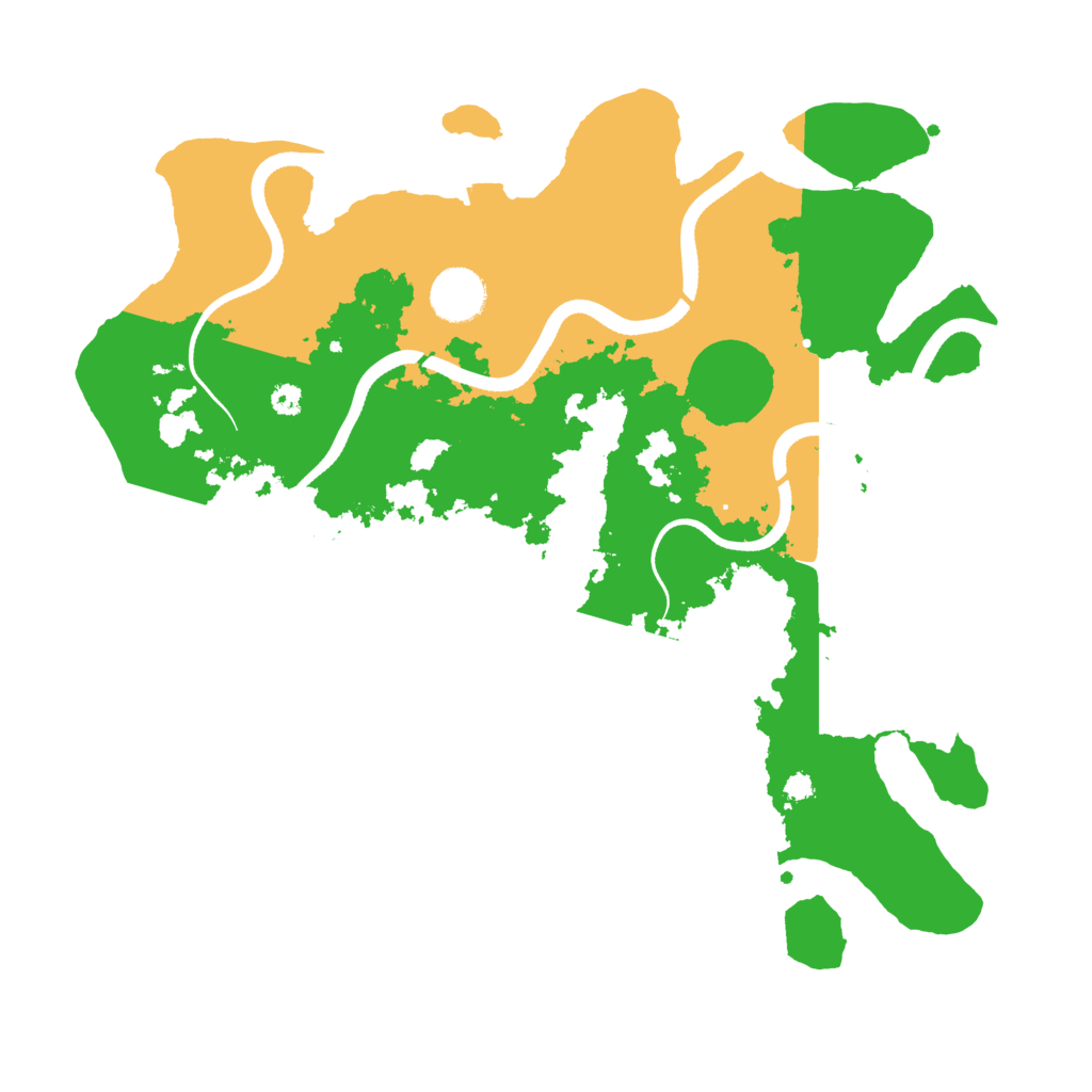 Biome Rust Map: Procedural Map, Size: 3500, Seed: 83249275