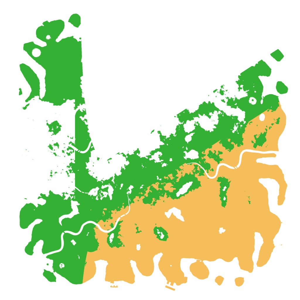 Biome Rust Map: Procedural Map, Size: 6000, Seed: 65498169