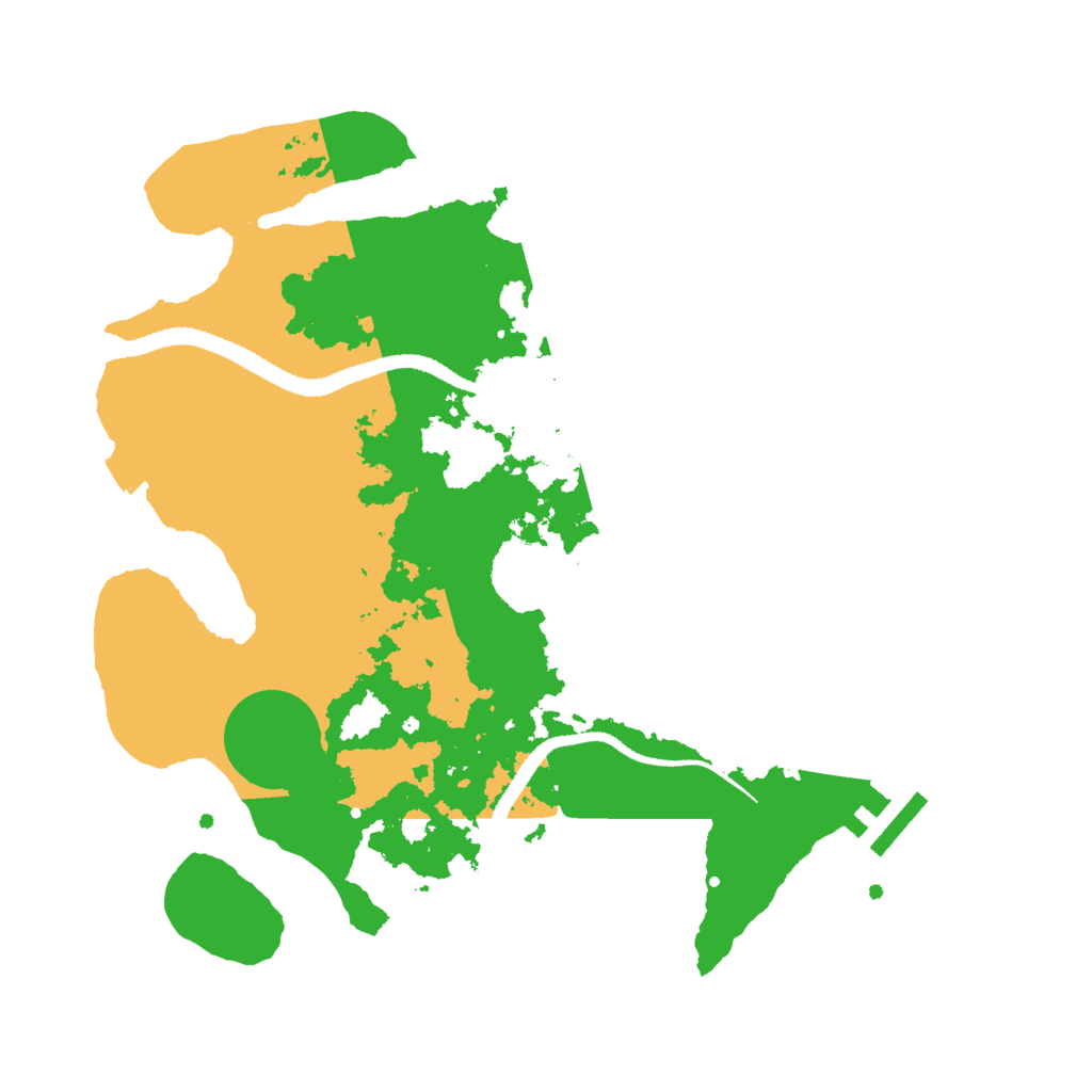 Biome Rust Map: Procedural Map, Size: 3000, Seed: 499