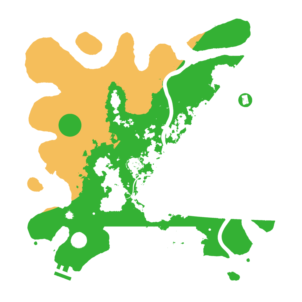 Biome Rust Map: Procedural Map, Size: 3500, Seed: 1293290390