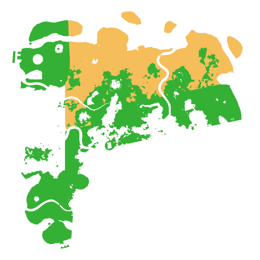 Biome Rust Map: Procedural Map, Size: 4500, Seed: 601040439