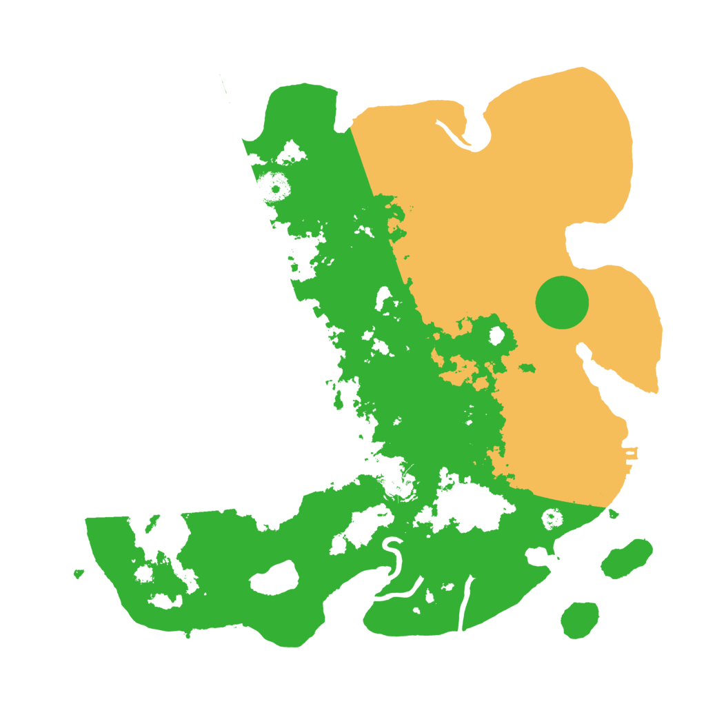 Biome Rust Map: Procedural Map, Size: 3500, Seed: 66613998