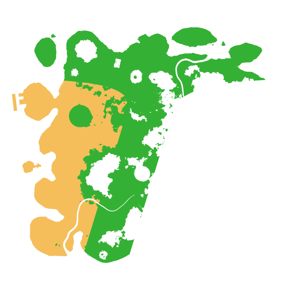 Biome Rust Map: Procedural Map, Size: 3500, Seed: 136231139