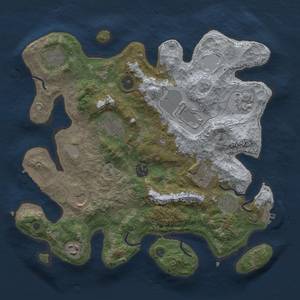 Thumbnail Rust Map: Procedural Map, Size: 3500, Seed: 295352099, 18 Monuments