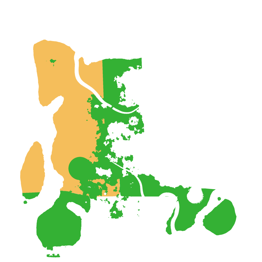 Biome Rust Map: Procedural Map, Size: 3000, Seed: 517296