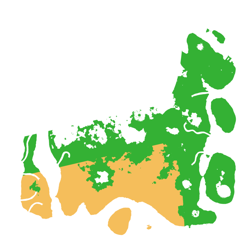 Biome Rust Map: Procedural Map, Size: 3500, Seed: 613160894