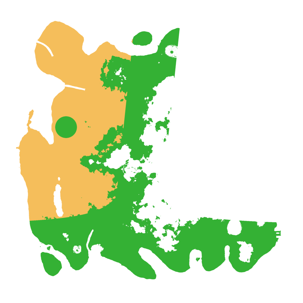 Biome Rust Map: Procedural Map, Size: 3700, Seed: 19528