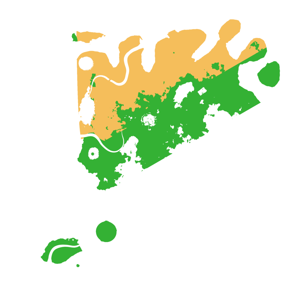 Biome Rust Map: Procedural Map, Size: 3900, Seed: 123412343