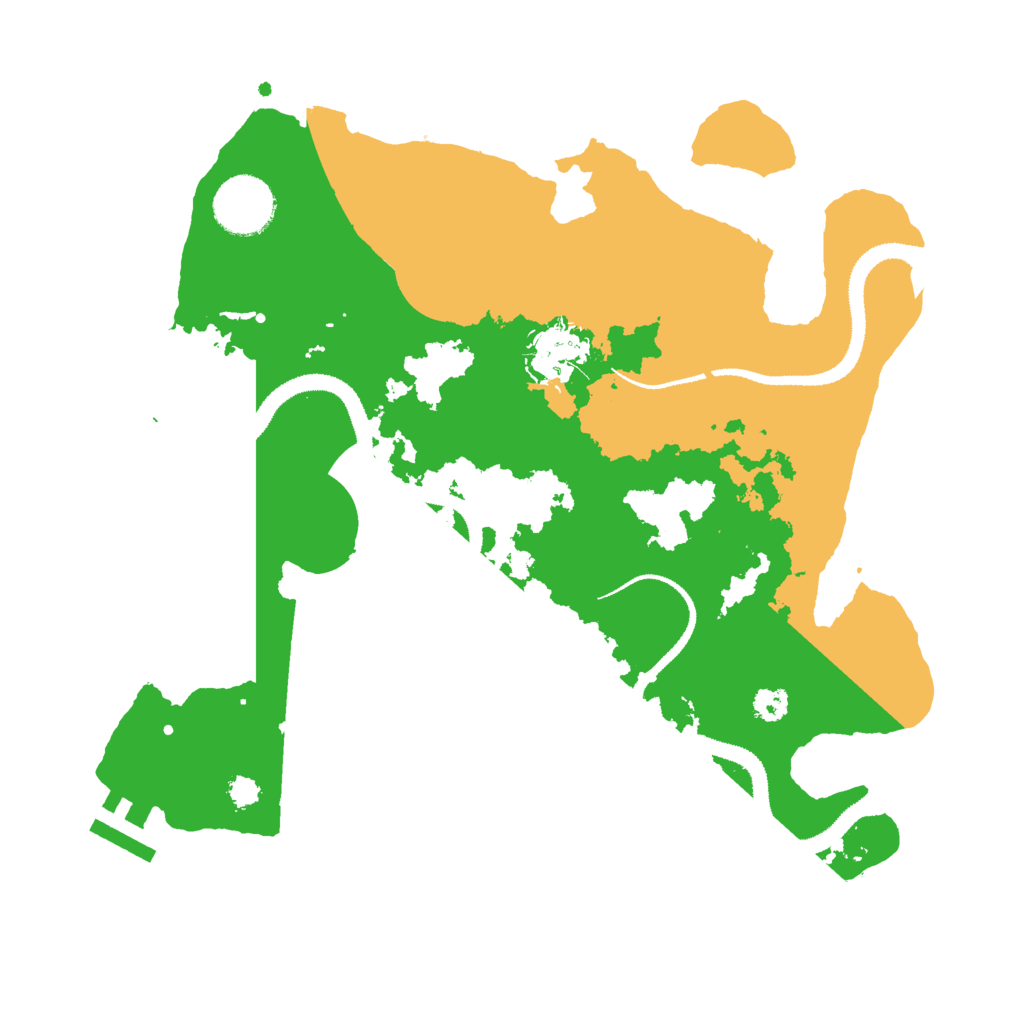 Biome Rust Map: Procedural Map, Size: 3000, Seed: 1170261264