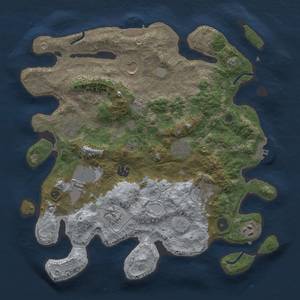 Thumbnail Rust Map: Procedural Map, Size: 3650, Seed: 2128851232, 18 Monuments