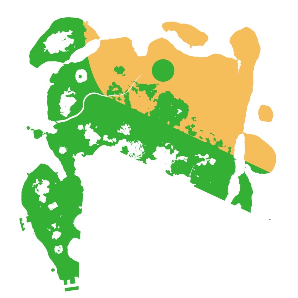 Biome Rust Map: Procedural Map, Size: 3500, Seed: 222161328