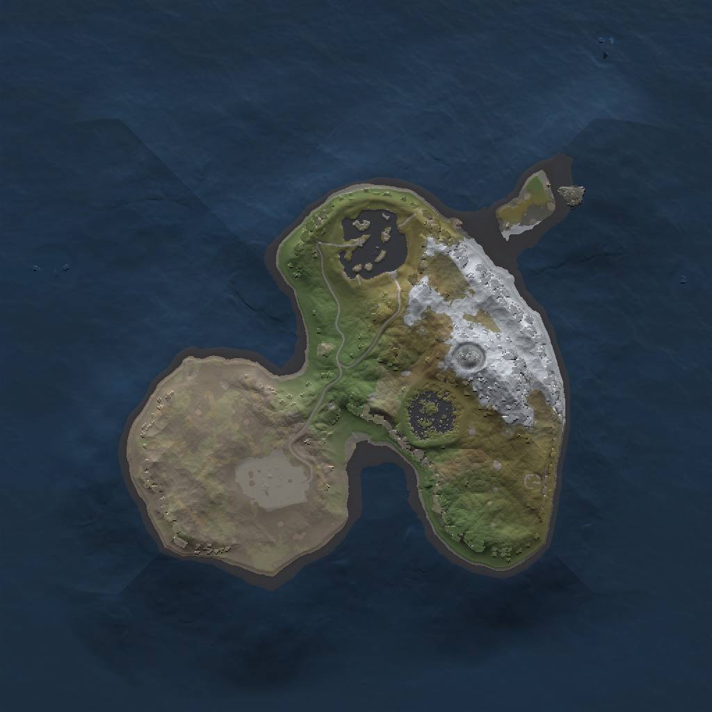 Rust Map: Procedural Map, Size: 1500, Seed: 880265534, 5 Monuments