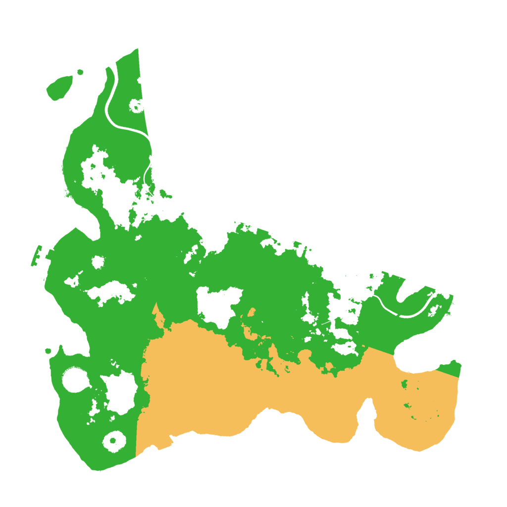 Biome Rust Map: Procedural Map, Size: 3500, Seed: 673175754