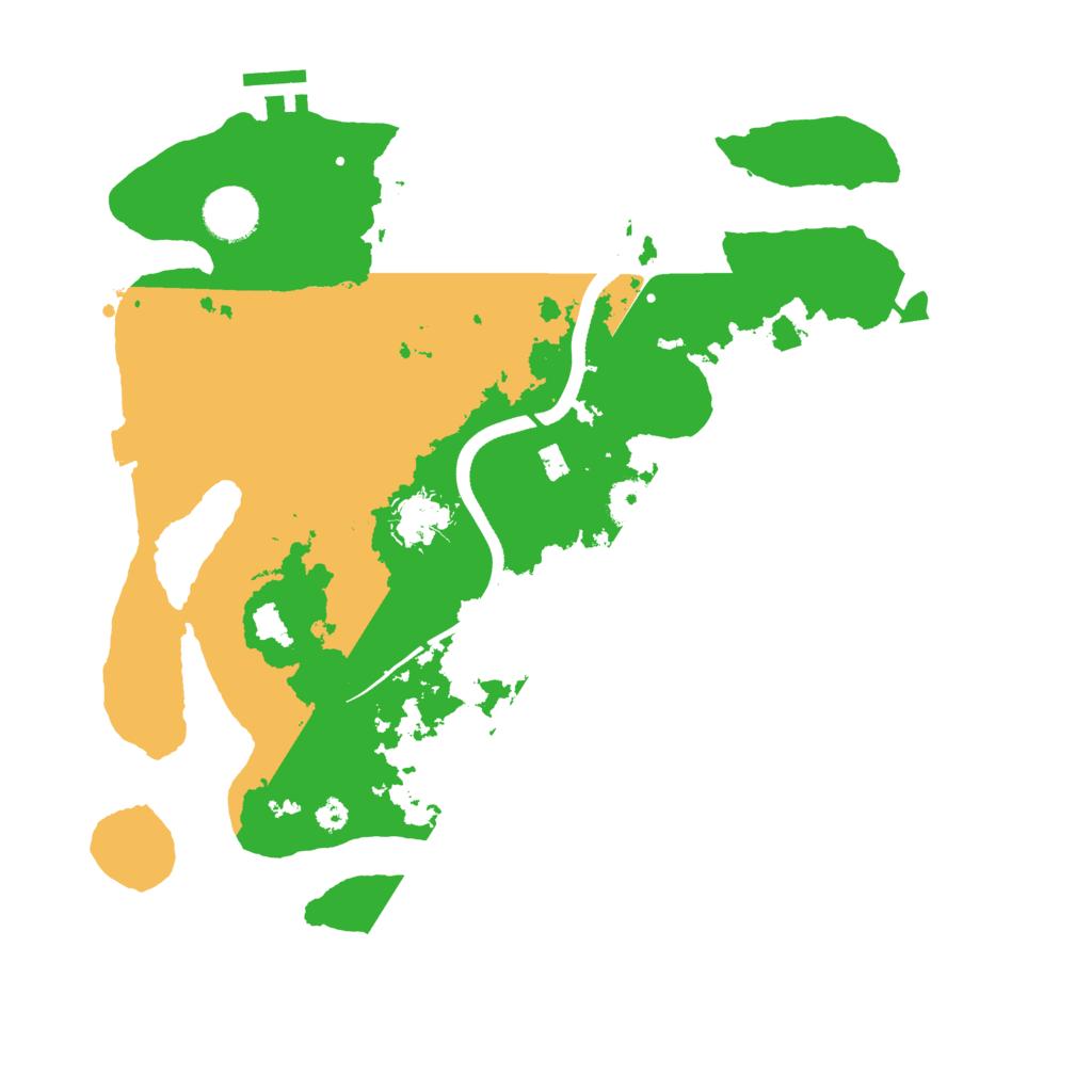 Biome Rust Map: Procedural Map, Size: 3500, Seed: 2011934230