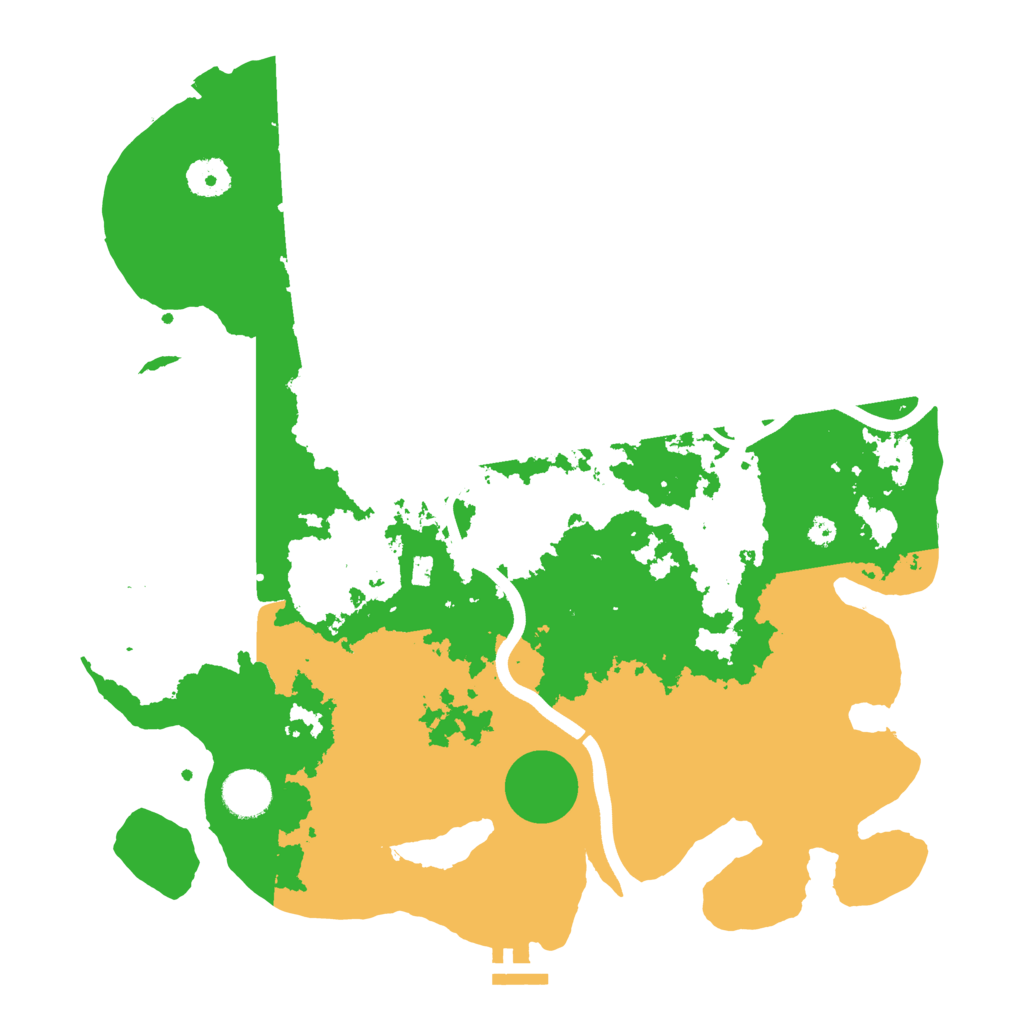 Biome Rust Map: Procedural Map, Size: 3700, Seed: 1650108292