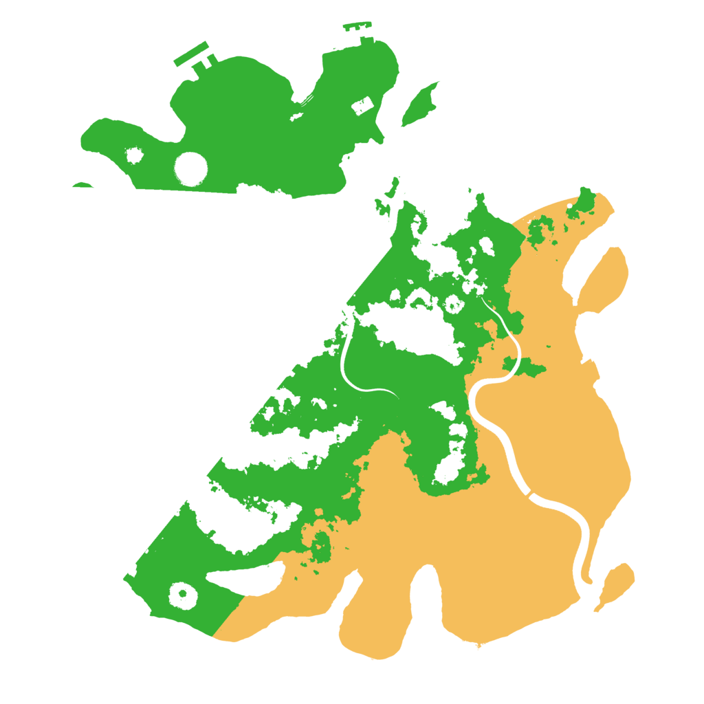 Biome Rust Map: Procedural Map, Size: 3750, Seed: 742433